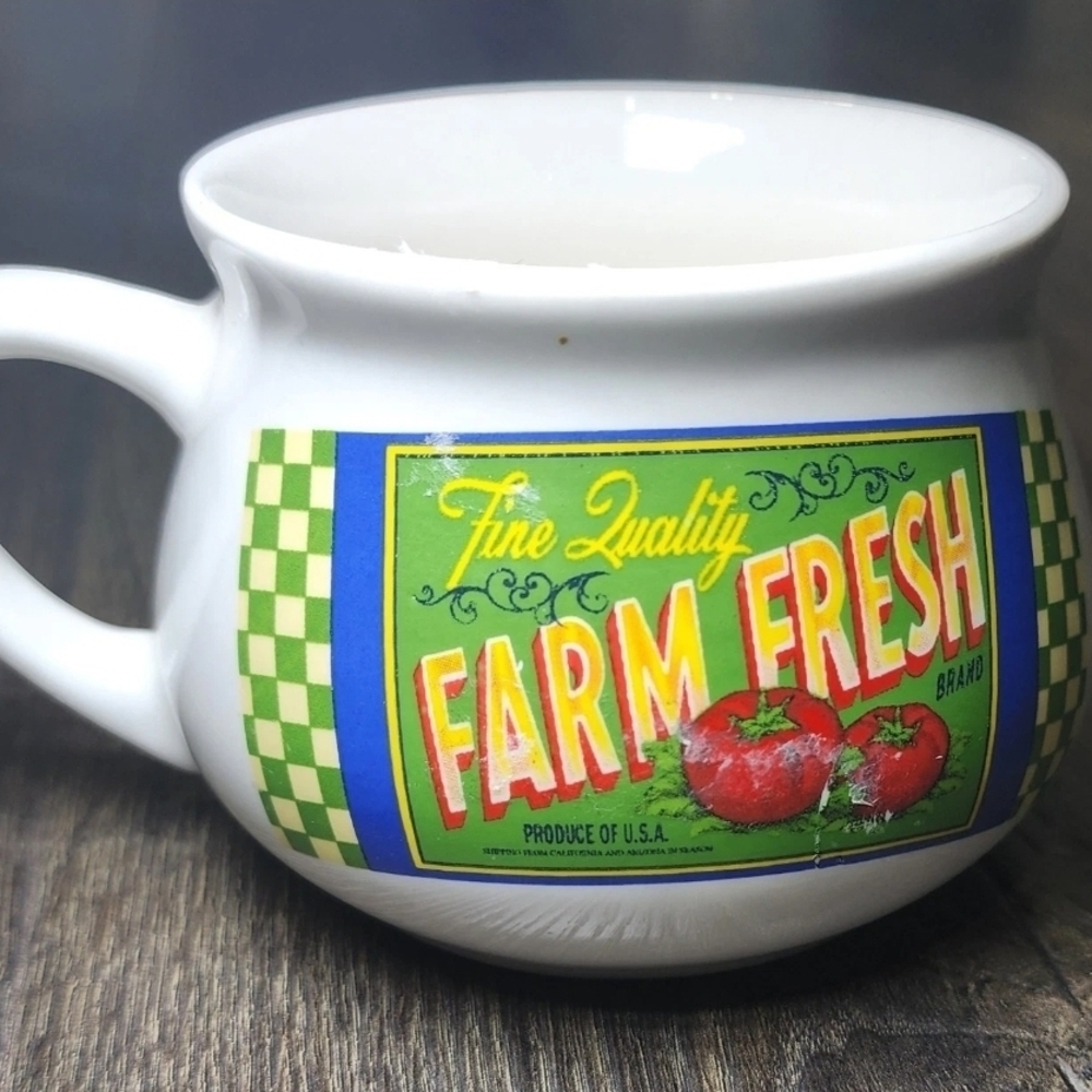 Vintage Dat'l Do-It Inc Soup Bowl Mug Cup, Tomato